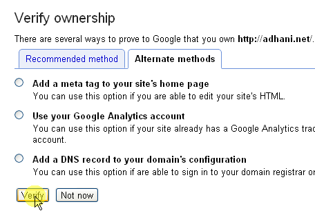 cara verifikasi googleapps untuk email custom domain