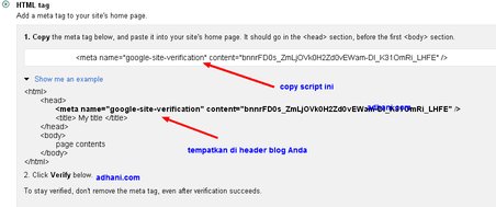 verifikasi googleapps html tag