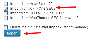 import data dari aio ke wordpress seo