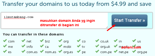 cara transfer domain ke namecheap