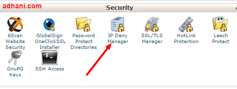 ip deny manager di cpanel